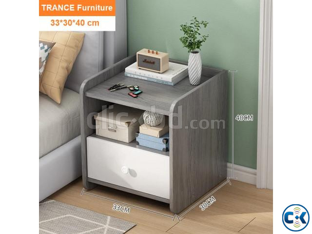 Home Bedroom Furniture Bedside Table 1 Drawer 2 Shelf large image 1