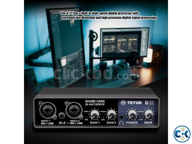 2x2 USB Audio Interface 24Bit 192 Khz USB Sound Card large image 1