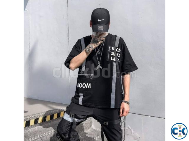 2022 New Year Fashion Casual Mens Letter Printing Colorblock large image 1