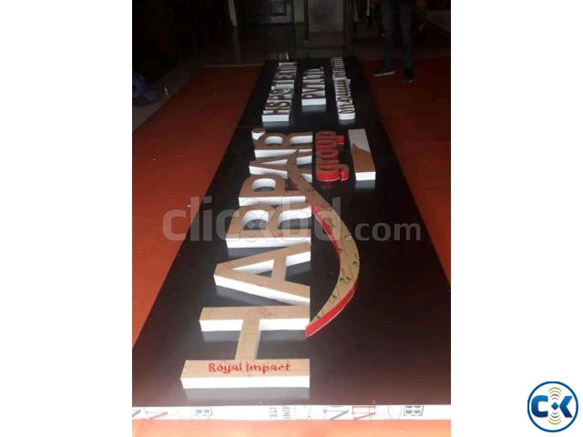3D LED Latter Signboard SS Letter making Bangladesh large image 1