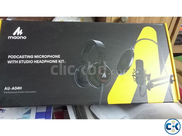 MAONO A04H Microphone with full box and headphone large image 0