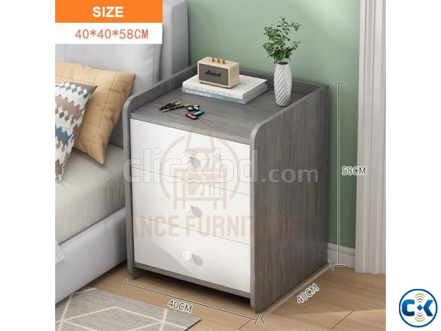 Modern Luxury Bedside Table with 1 2 3 Drawer StorageCabinet large image 1