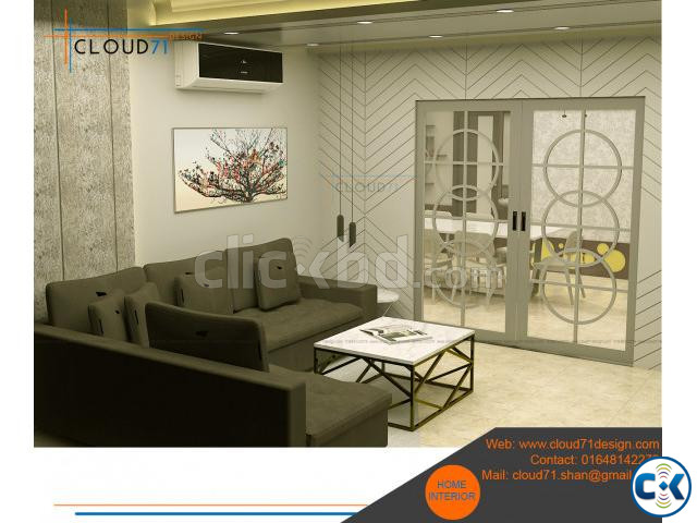 Living room interior design in Dhaka large image 2