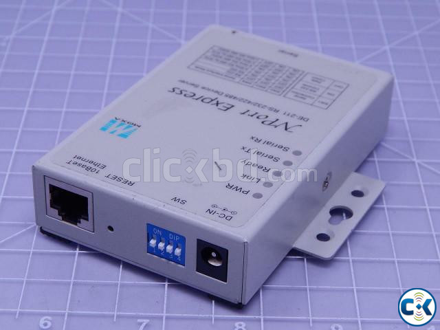 MOXA NPORT EXPRESS DE-211 SERIAL DEVICE SERVER USED  large image 0