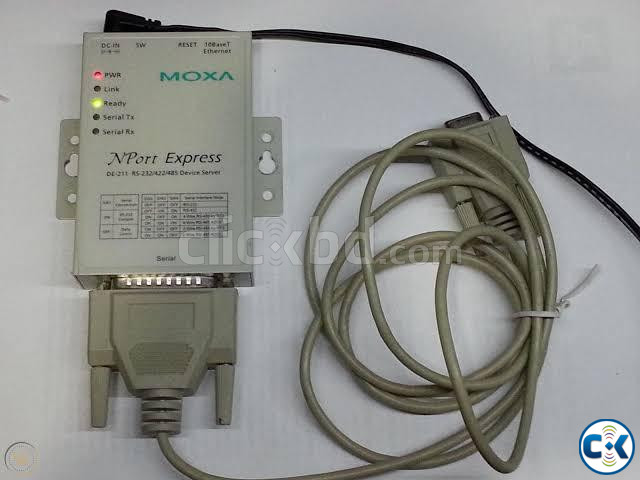 MOXA NPORT EXPRESS DE-211 SERIAL DEVICE SERVER USED  large image 2