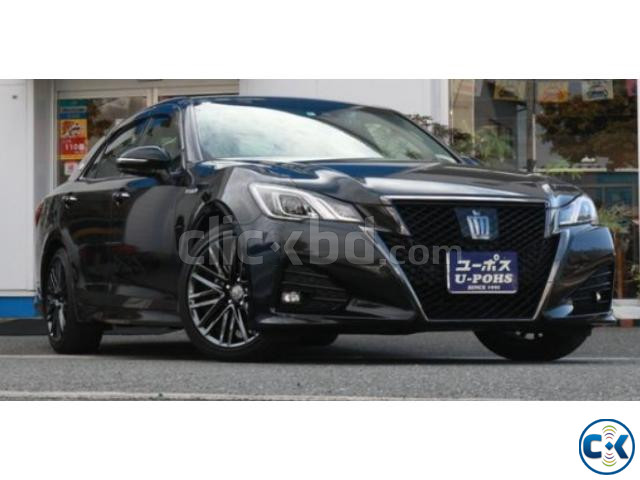 TOYOTA CROWN 2017 BLACK ATHLETE S large image 3