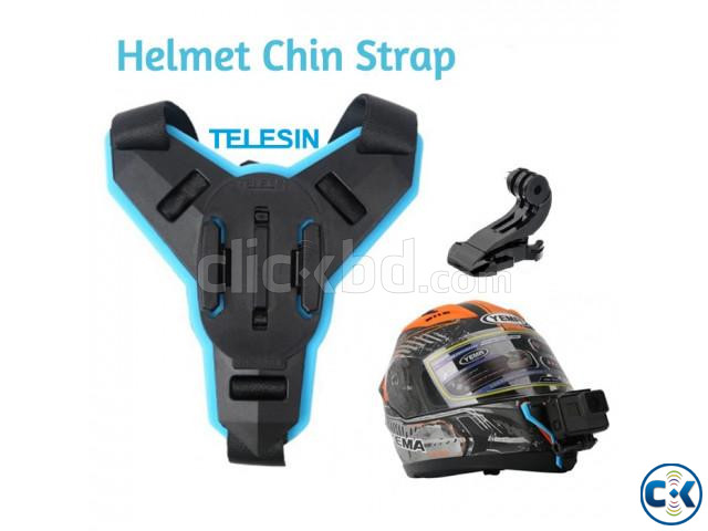 TELESIN Motorcycle Helmet Strap Mount Front Chin Mount With large image 0