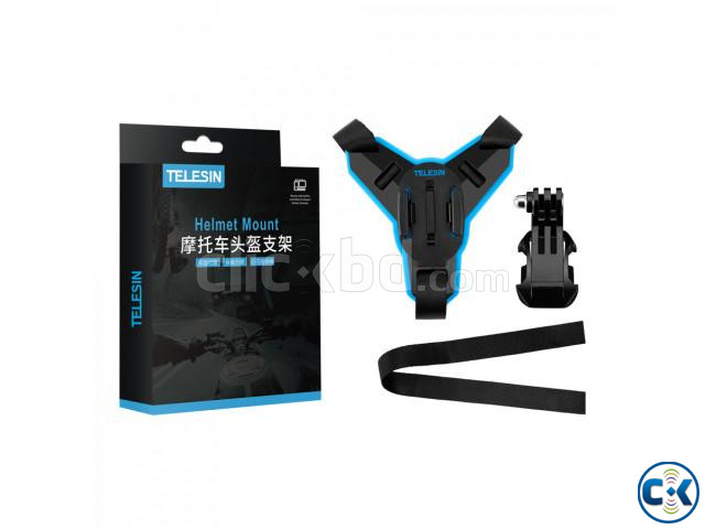 TELESIN Motorcycle Helmet Strap Mount Front Chin Mount With large image 1