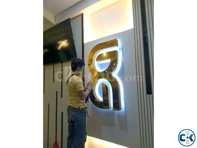 SS Plastic 3d latter Signboard making Digital Printing large image 4