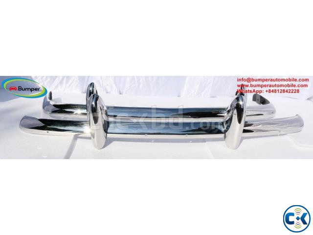 Triumph TR4 1961-1965 bumper by stainless steel large image 1