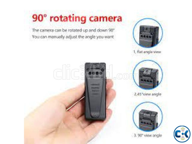 1080P HD Portable Body Camera Recording Back Clip Z8S large image 0