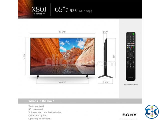SONY BRAVIA 55 inch X80J HDR 4K ANDROID GOOGLE TV large image 2