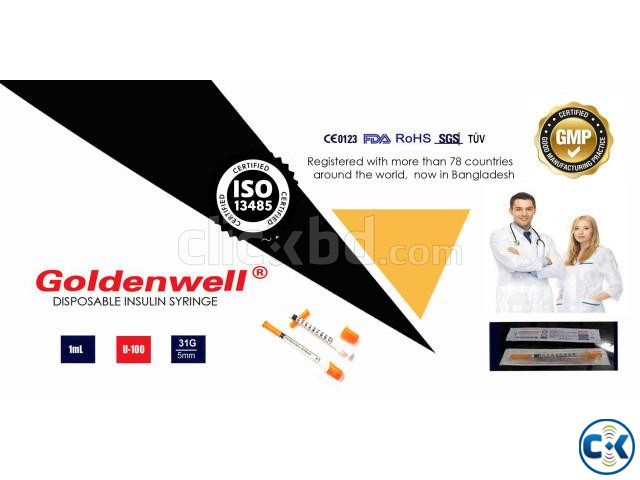 Goldenwell Ultra fine Insulin Syringe large image 0