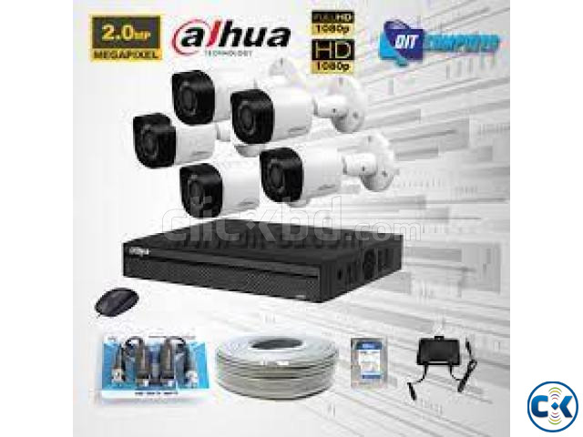 dahua 8pcs 2mp cctv camera 5 years service warranty large image 1