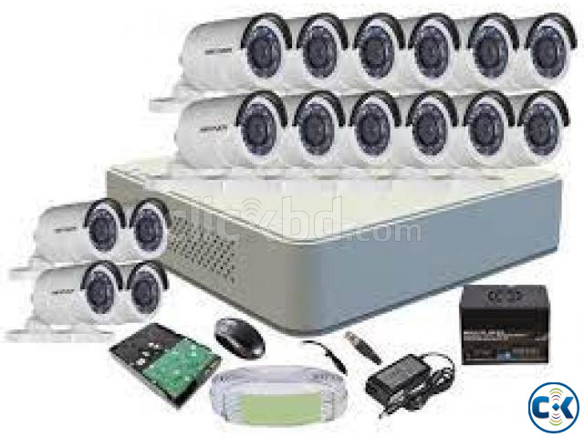 4Pcs CCTV Camera Package Full 2MP Camera large image 1