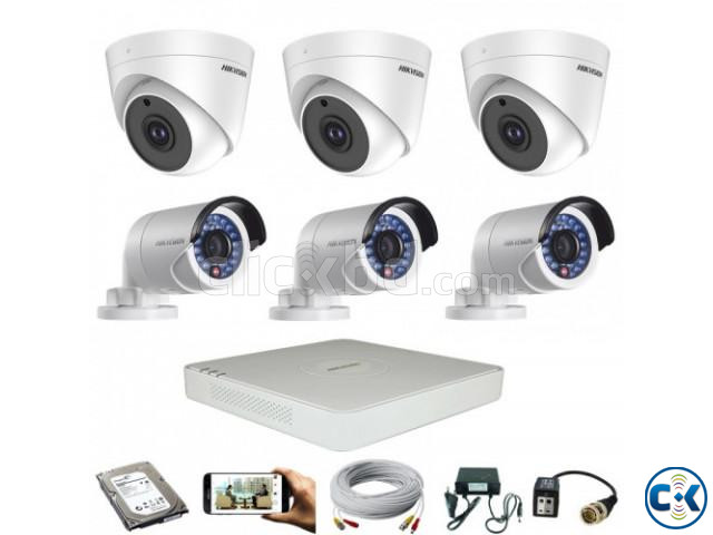 dahua 6pcs 2mp cctv camera 5 years service large image 0