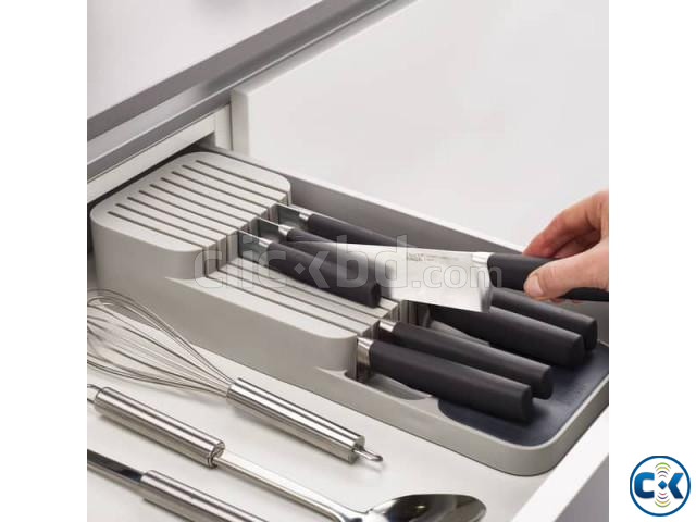 Super compact 2 tier knife organizer large image 0