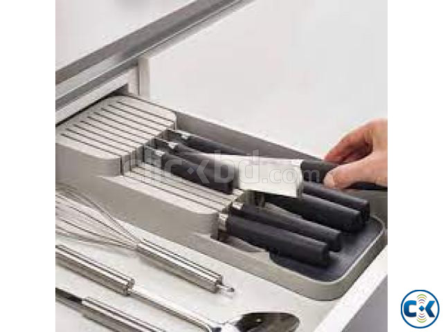 Super compact 2 tier knife organizer large image 2