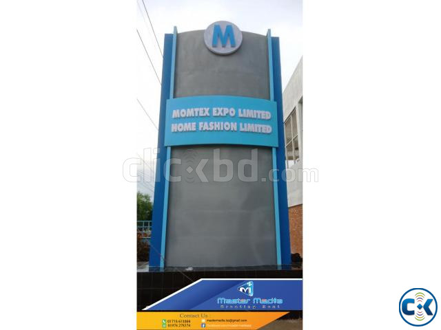 Bata Model 3D LED Latter Sign Panaflex Signboard Making large image 1