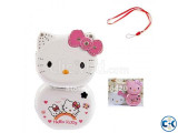 Hello Kitty K688 Mini Folding Mobile Phone - White