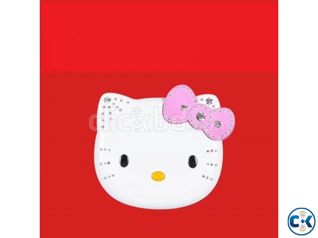 Hello Kitty K688 Mini Folding Mobile Phone - White large image 3