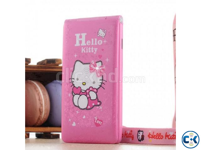 Hello Kitty D10 Folding Mobile Phone Touch Dual Sim- pink large image 0