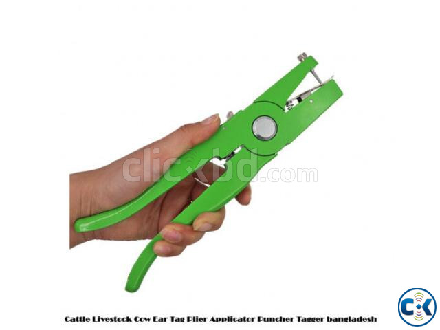 Cattle Livestock Cow Ear Tag Plier Applicator Puncher Tagger large image 0