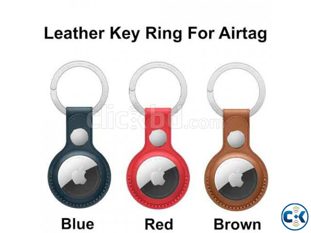 WIWU Leather Key Ring For Airtag large image 1
