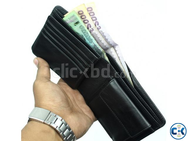 Fashionable Black Wallet For Men s. large image 0