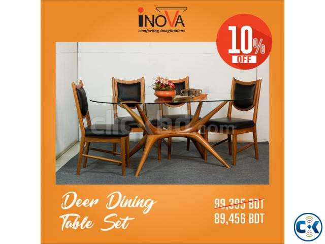 Deer Dining Table Set large image 0