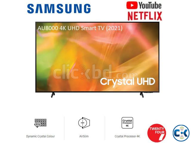 SAMSUNG 43-Inch Class Crystal UHD AU8000 4K UHD HDR Smart TV large image 2