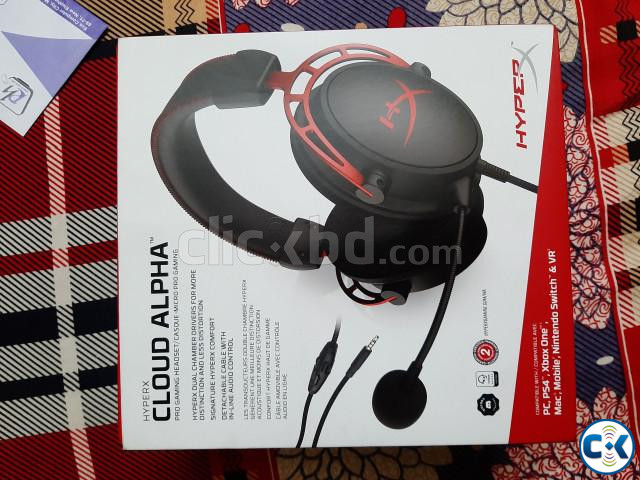 HYPERX CLOUD ALPHA WIRED GAMING HEADSET large image 0