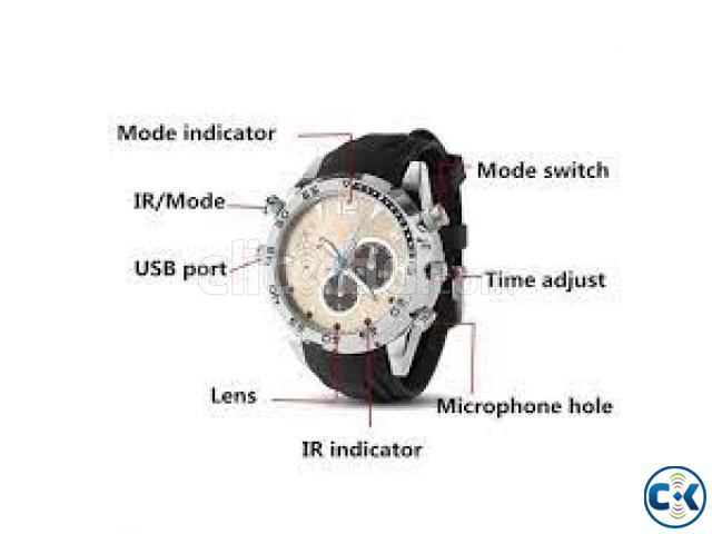Watch Camera Waterproof 32GB Night Vision Spy Video Recorder large image 4