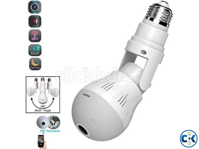 Wifi IP Camera Led-Bulb 360 Panoramic Spy Cam large image 2