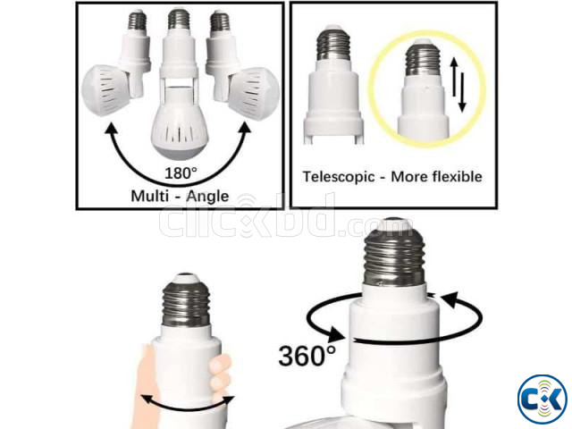 Wifi IP Camera Led-Bulb 360 Panoramic Spy Cam large image 3