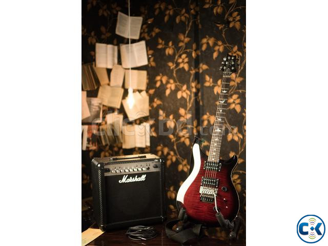 PRS SE Custom 24 w Marshall MG15CFX Amp large image 3