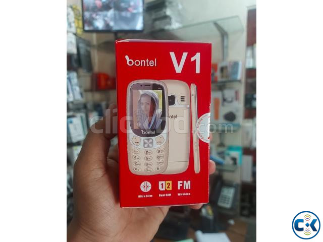 Bontel V1 Ultra Slim Dual Sim With Cover Warranty large image 2