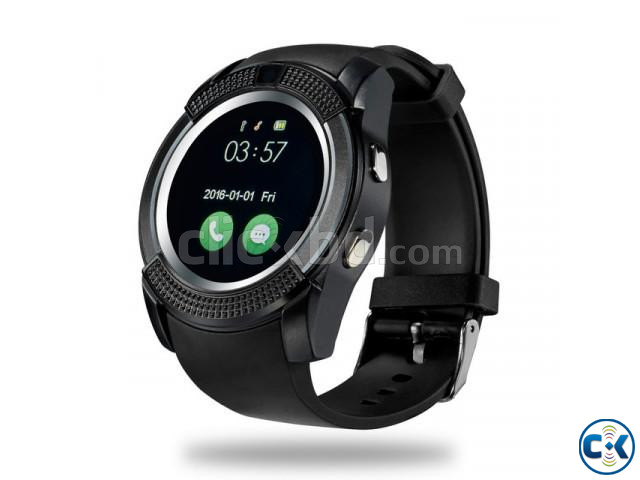 V8 Smart Watch single Sim Full Touch Call SMS Camera - White large image 3