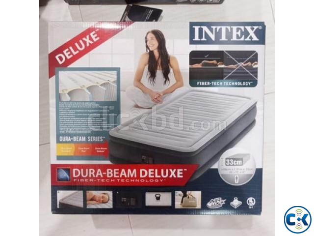 Intex Deluxe Air Bed with Built-in Pump Inflatable air Bed large image 0