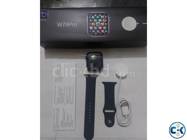 W78 Pro 1.75inch Smart Watch Waterproof Bluetooth Call Wirel large image 1