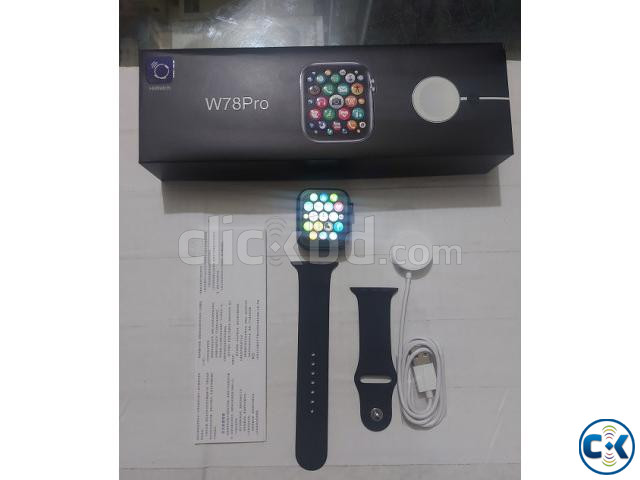 W78 Pro 1.75inch Smart Watch Waterproof Bluetooth Call Wirel large image 3