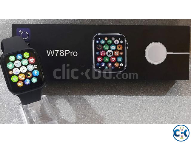 W78 Pro 1.75inch Smart Watch Waterproof Bluetooth Call Wirel large image 4