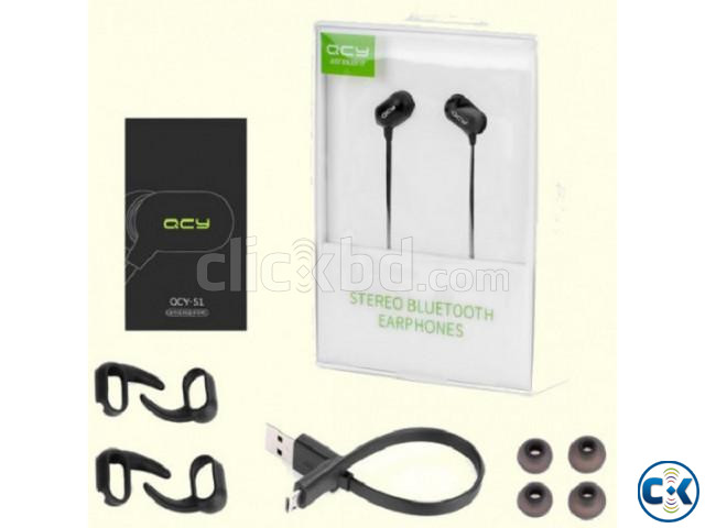 QCY S1 Wireless Bluetooth Sports Headphone - Original -Black large image 0