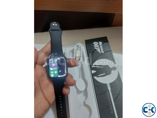 Microwear 007 Smartwatch Series 7 Wireless Charger Calling large image 3