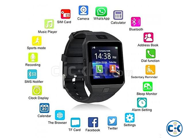 DZ09 Smart Watch Single Sim Touch Display Call SMS large image 4