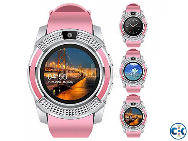 V8 Smart Watch single Sim Full Touch Call SMS Camera large image 1