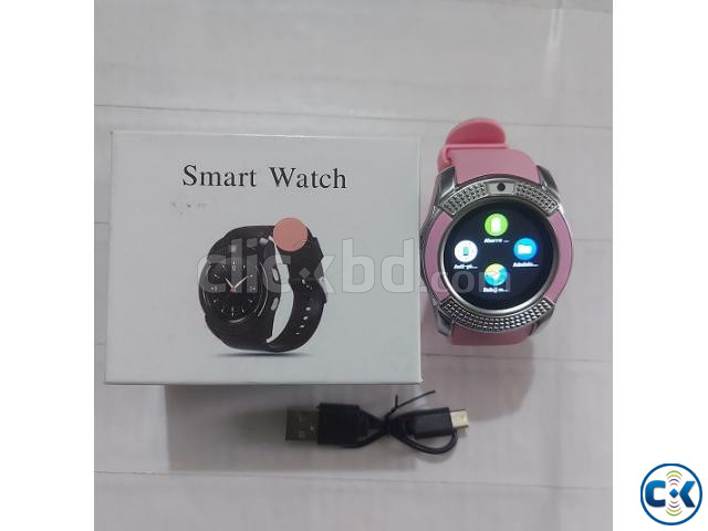 V8 Smart Watch single Sim Full Touch Call SMS Camera large image 3