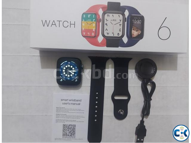 T500 Plus Pro Smart watch Series 6 Full Touch Display large image 1