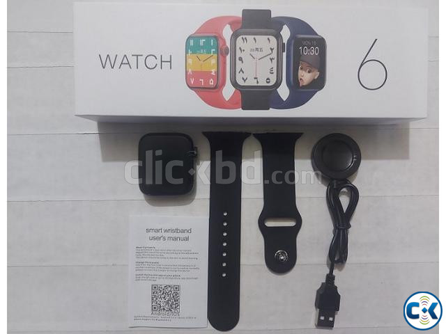 T500 Plus Pro Smart watch Series 6 Full Touch Display large image 2