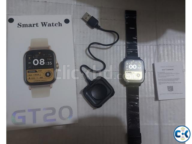 GT20 Smart Watch Fitness Tracker Waterproof Touch Display large image 2